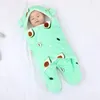 Vinter baby sovsäck för barn baby född väska wrap sömn säck höst avokado filtar mjuka för spädbarn varm född 240111