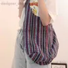 Cross Body Aztec Women's One Shoulder Handheld Cotton and Hemp Canvas Jacquard Leisure Women's Bag T240112