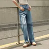 Women's Jeans Pants Capris Semir 2023 Women Autumn New Wide-leg Street Mopping Retro Fringe for