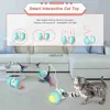 Juguetes para gatos Juguetes interactivos para gatos para gatos de interior Juguetes automáticos para gatitos electrónicos con ratón y 3 plumas para que los gatos jueguen solos Ejercicio