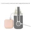 Uppvärmd babyflaska kylväska USB rese mjölk mat uppvärmning termostat bärbar varmare 240111