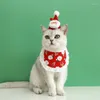 猫の衣装ペットのためのホリデーポップ漫画の喜びユニークな高品質のお祝いのクリスマスギフトヘッドバンドふわふわ素敵