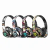 Écouteurs Mode Graffiti Pliable Bluetooth 5.1 Casque Sans Fil Antibruit DJ Bass Casque Jeu Écouteur Support TF Avec Micro