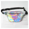 Pochettes de téléphone portable DHS Femmes Métallique Sier Fanny Taille Sac Poitrine Pack Sparkle Festival Hologramme Bourse Voyage 5 Couleurs Taille 18x30x7cm Dh9S8