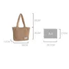 Evening Bags Plush Handbag Women's Autumn And Winter Contrast Color Shoulder Two Side Available Tote Bag Girls Shopper Bookbag Purse