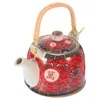 Dinnerware Sets Retro Teapot Ceramic Pitcher Camping Kettle Chinese Style With Handle Ceramics Vintage Portable El