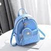 TRAVEASY Fashion Rivet Mini Backpack Summer Girls School Backpack Korean PU Leather Solid Color Ladies Party Shopping Bags 240112