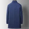 Zima wysokiej jakości wełniana płaszcz wełniany kurtki wełniane w dół wkładka Odłączona zagęszcza ciepły płaszcz wielkości płaszcza s-xxxl 240111