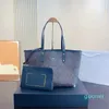 Ontwerper -Dameshandtas Damesmode Klassieke handtassen met letterspatroon Oversized met portemonnee