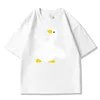 T-Shirt drôle Streetwear Harajuku broderie dessin animé moelleux oie canard T-Shirt 2024 Hip Hop décontracté coton lâche T-Shirt dessus de chemise