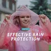 Regenmäntel 50 Stück Einweg-Regenponchos für Erwachsene, wasserdichter Notfall-Regenmantel mit Kapuze für Camping, Wandern, Sport oder im Freien