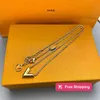 Hanger Kettingen Luxe merk ketting hanger designer mode-sieraden man cjeweler brief vergulde gouden zilveren ketting voor mannen vrouw trendy tiktok hebben kettingen je