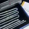 Certificato GRA Prezzo di fabbrica Catene da tennis con diamanti Moissanite ghiacciate Collana con catene da tennis in oro 10 carati per regalo da uomo