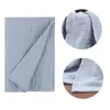 120 120 cm Muslin Swaddle Crinka Cotton Gaze Ruffle Baby Burp Tygar Kasta filt Muslin Diapers Babi Bath Handduk 240111