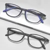 선글라스 TR90 울트라 라이트 프레임 타원형 안경 실리카 젤 코 디자인 여성 남성 근시 읽기 처방 안경 나사없는 안경