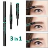 Le crayon à sourcils automatique 5PC 3-en-1 et la poudre à sourcils sont imperméables et résistants à la transpiration, durables et faciles à porter, stylos 3D 230112