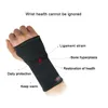 Kuangmi 1PC Elastic Sports Wristband Wrist Brace Brace Support Compression Sleeve Palm Protector CrossFit Fitness Gloves Carpal Tunnel 240112