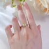 1.5CT Choucong Wedding Rings Luxury Jewelry Real 100% 925 Sterling Silver Radiant Cut Yellow Moissanite Dimond Party Promise Women Engagement Bridal Ring Gift