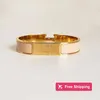 Bracelet de haute qualité design design bracelet en acier inoxydable boucle en or bracelet bijoux de mode hommes et femmes bracelets RVR3
