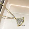 Bgari Necklaces Divas Dream Necklaces with Diamonds 18K Gold最高のカウンター品質のネックレス高級デザイナー公式複製5A UHGN