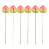 Dekorativa blommor 6st DIY Flower Bouquet Table Centerpieces Vase Anthurium Arrangement Decors