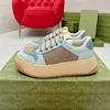 Retro printed designer shoes Luxury sports shoes fashion casual shoes Low top thick sole men's and women's sports shoes