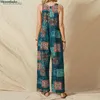 Kobiety Jumpsuits Rompers Linen Long Kobiety kombinezon Dobra jakość mody pokazuje Młodszą Szczupłą Lady Casual Jumpsuits Cool Bawełny Materiał lniany ladyl40111