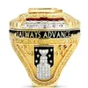 Z bocznymi kamieniami 2022 2023 Golden Knights Stanley Cup Team Champions Champions Pierścień drewniany pudełko na pudeł