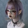 سلسلة نظارات الصليب القوطي Harajuku Fashion Punk Eyeglasses Cains Metal Lanyard Jewelry Gift for Women 240111