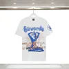 Hellstar Hip Hop Paar T-shirt Zomer Top Print Patroon Loose Fit T-shirt Ventilatie Comfortabel 240112