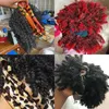 Kısa Kinky Kıvırcık Kafa Bandı Peruk Siyah Kadınlar için Afro Bukleler Sarışın Peruklar Doğal Kıvırcık Cosplay Wig Sentetik Yanlış Saç 240111