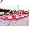 Free Ship Outdoor Activities 15x12m (50x40ft) With blower small kids Didi Car Swing cars Inflatable Race Track Game Toys for sale