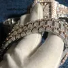 Luksusowy projektant diamentów Moissanite Stones Royal Watch Rose Gold Silver Pass Test Diamonds Najwyższa jakość automatyczny ruch mechaniczny pełny