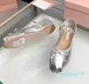 Designer-Ballettschuhe für Damen, Kristallschuhe, luxuriöse Ballerinas aus Seidenleder mit Schleife, klassischer Ballettschuh für Damen, Freizeitschuh