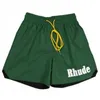 Rhude Mens Shorts Sports Casual Mesh Short Men High Classic Beach Fashion Luxus Designer Street Hip Hop Paare