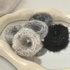 Haaraccessoires Elastische Wollen Handdoek Lus Scrunchies Haarspeld Leuke Meisjes Pony Achterhersenen Paardenstaart Stropdas Hoofddeksels Voor Vrouwen 2 Stuks