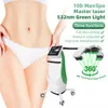 Laser Lipo professionnel Laser vert amincissant la machine 10D lumières laser corps d'élimination de graisse indolore mince machine de pathologie de perte de poids laser à diode 532nm