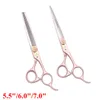 5.5 6 7 Japão aço de aço Profissional Scissors Scissors Rainnning Barber Scissors Definir tesouras de corte de cabelo 440C Tesoura 9105# 240112