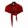 Bär ett litet sjal på hösten med koreansk stickad knut luftkonditioneringsrum halsduk för kvinnors nackskydd vinter 240111