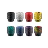 810 Gewinde Epoxidharz Tropfspitzen Raucherzubehör Thermochromismus-Kamm Edelstahl für TFV8 T528 RDA TFV12 Prince Crown Wide BJ