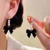 Boucles d'oreilles Belle Bow Perle Boucle D'oreille Pour Femme Elegante BowKnot Géométrique Eardrop De Noce Danglers Mode Bijoux Fille Cadeau