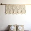 Macrame Valance Tapestry Hängande stor handvävd Bohemian Tassel Curtain Home Decor vardagsrum Office Bedroom Wall Decor 240111