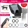 Borse Ulanzi Mini teleprompter portatile Suggerito per smartphone/fotocamera DSLR Registrazione video Streaming live Intervista W Remote