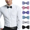 Bow Ties Shiny Crystal Tie For Men Collar Bowtie Wedding Banket Party Bowknot Slipsa Brudgum Male Shirt Klädtillbehör