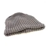 Basker y1ub unisex kvinnor män stickade baggy beanie vinter varm överdimensionerad skidhatt