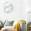 Wall Clocks Nordic Marble Clock Living Room Silent Decoration For Bedroom Modern Simple Home Art Fashion Digital Watch