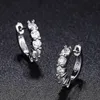 Nieuwe Trendy 3mm Ronde Moissanite Diamanten Oorbellen Hoops Geel Wit Vergulde 925 Sterling Zilveren Oorbellen voor Mannen Vrouwen leuk Cadeau