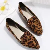 Dress Shoes BCEBYL Loafers Flats Leopard Pointed Toe Casual Women Shoes New Comfortable Walking Mujer Zapatos Wear-resisting