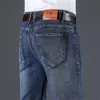 Jeans da uomo di marca stile classico Pantaloni da denim slim elasticizzati casual da lavoro Pantaloni neri blu Pantaloni cargo da uomo Pantaloni jeans da uomo 240112