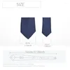 Strikjes Heren Blauwe Stropdassen Mode Bruiloft Vrije tijd Zakelijk Polyester Mager Dames Heren Accessoires Cadeau 6 cm breedte Slanke stropdas